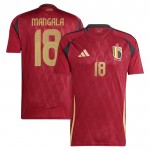 Günstige Fußballtrikots Belgien Mangala 18 Heimtrikot EURO 2024 Kurzarm